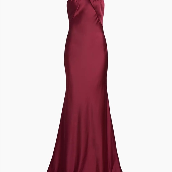 Burgundy Evening Gown Monique Lhullier - Picture 3 of 5